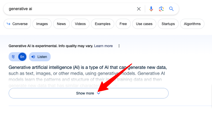 How to Enable google Generative AI